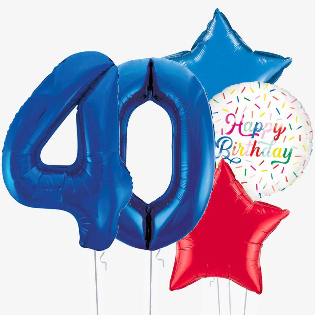 Birthday Cake & Number Balloons - Image 4