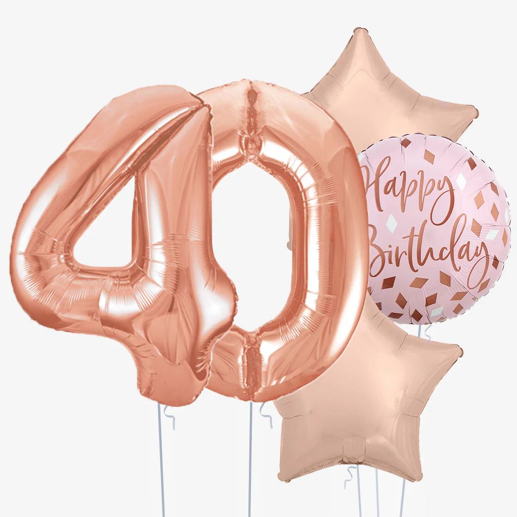 Birthday Blush & Number Balloons - Image 5
