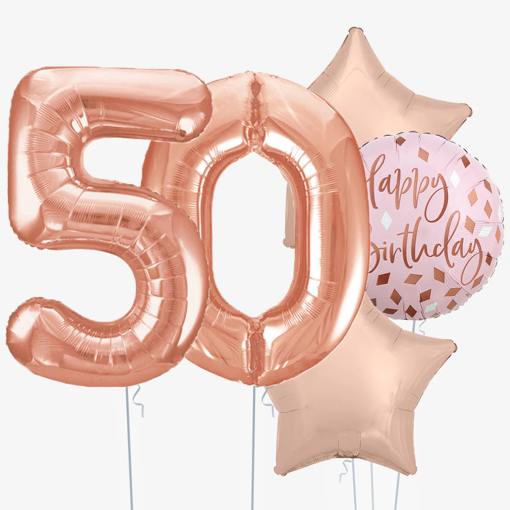 Birthday Blush & Number Balloons - Image 6