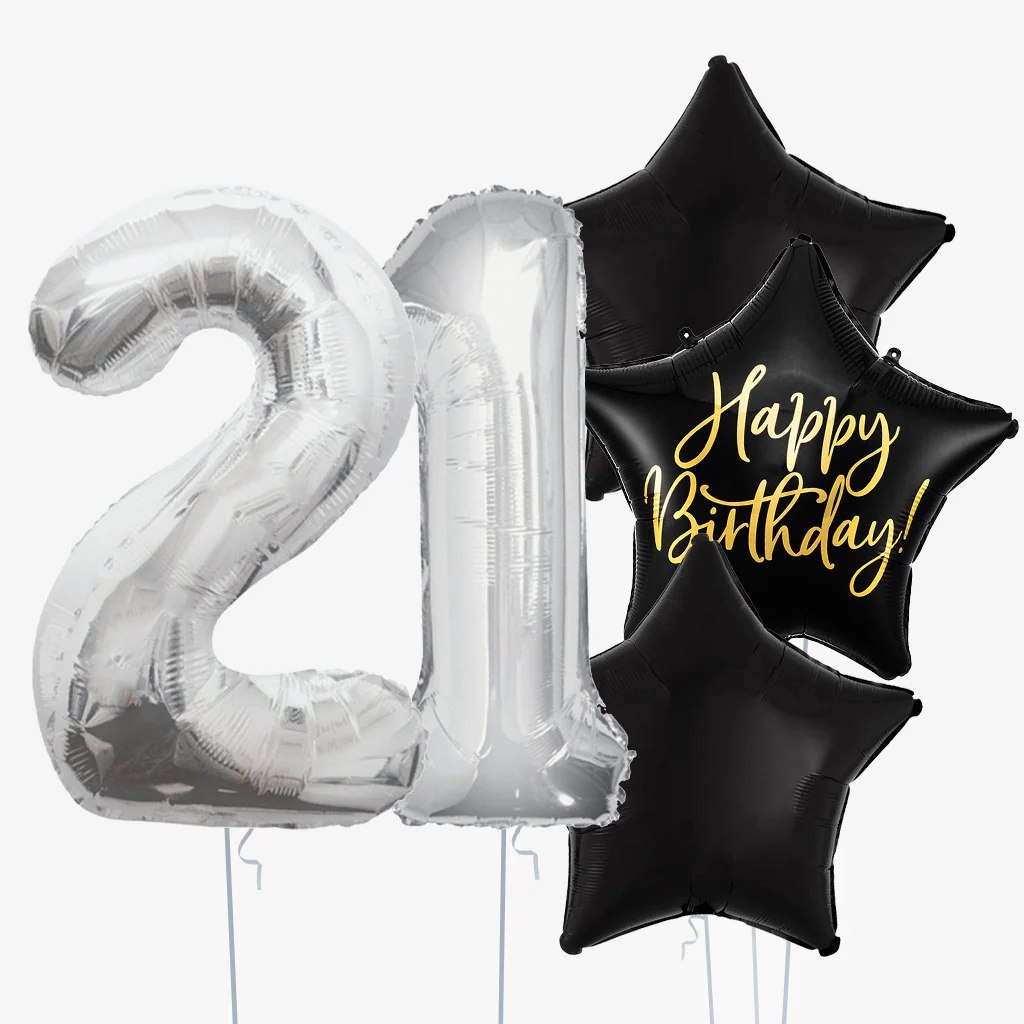 Midnight Star & Number Balloons - Image 3