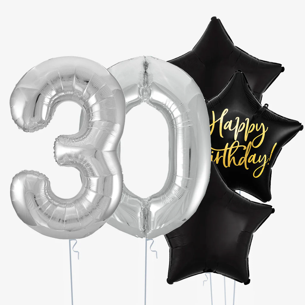 Midnight Star & Number Balloons - Image 4