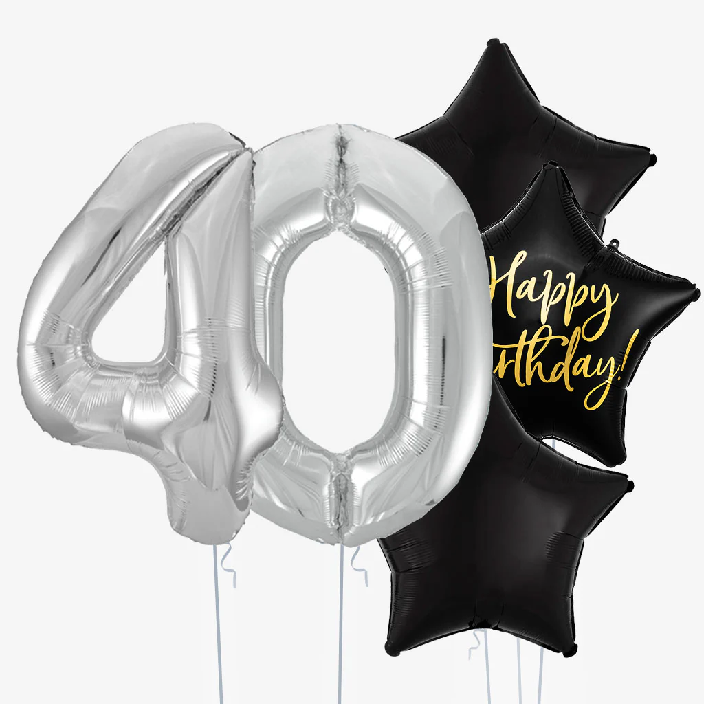 Midnight Star & Number Balloons - Image 5