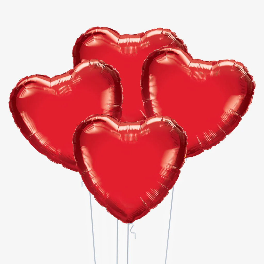 Red Love Heart Balloons - Image 3